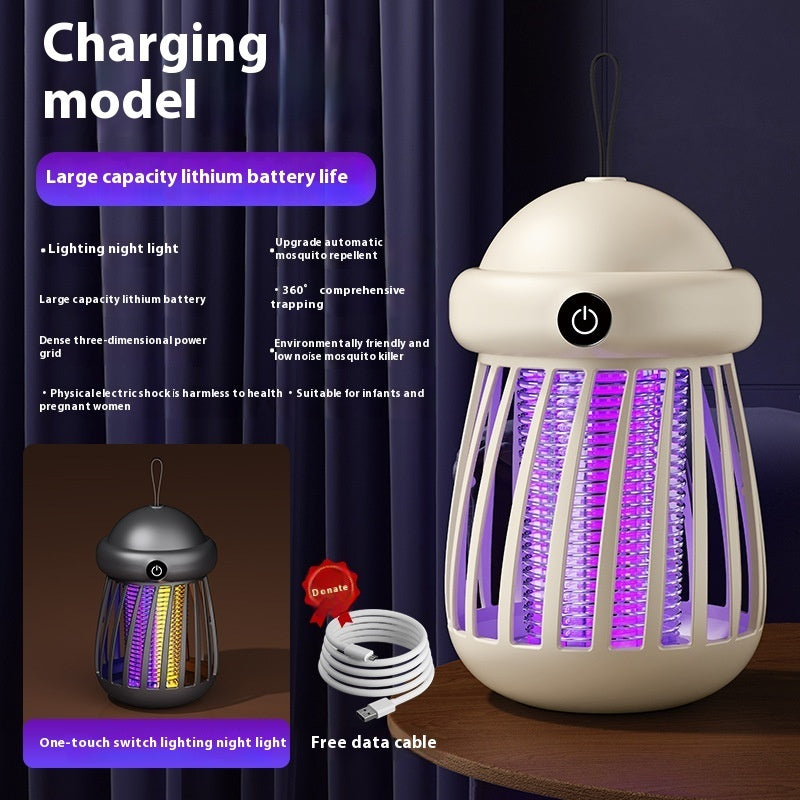 Lámpara Mata Mosquitos Recargable USB – Silenciosa, Segura y Efectiva