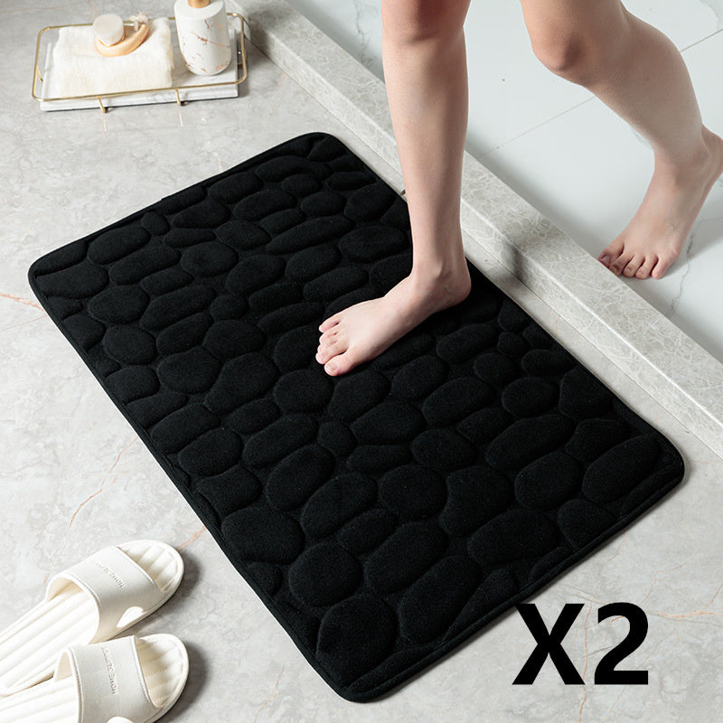 Alfombra de Baño Efecto Piedra 3D — Ultra Suave, Antideslizante y Súper Absorbente