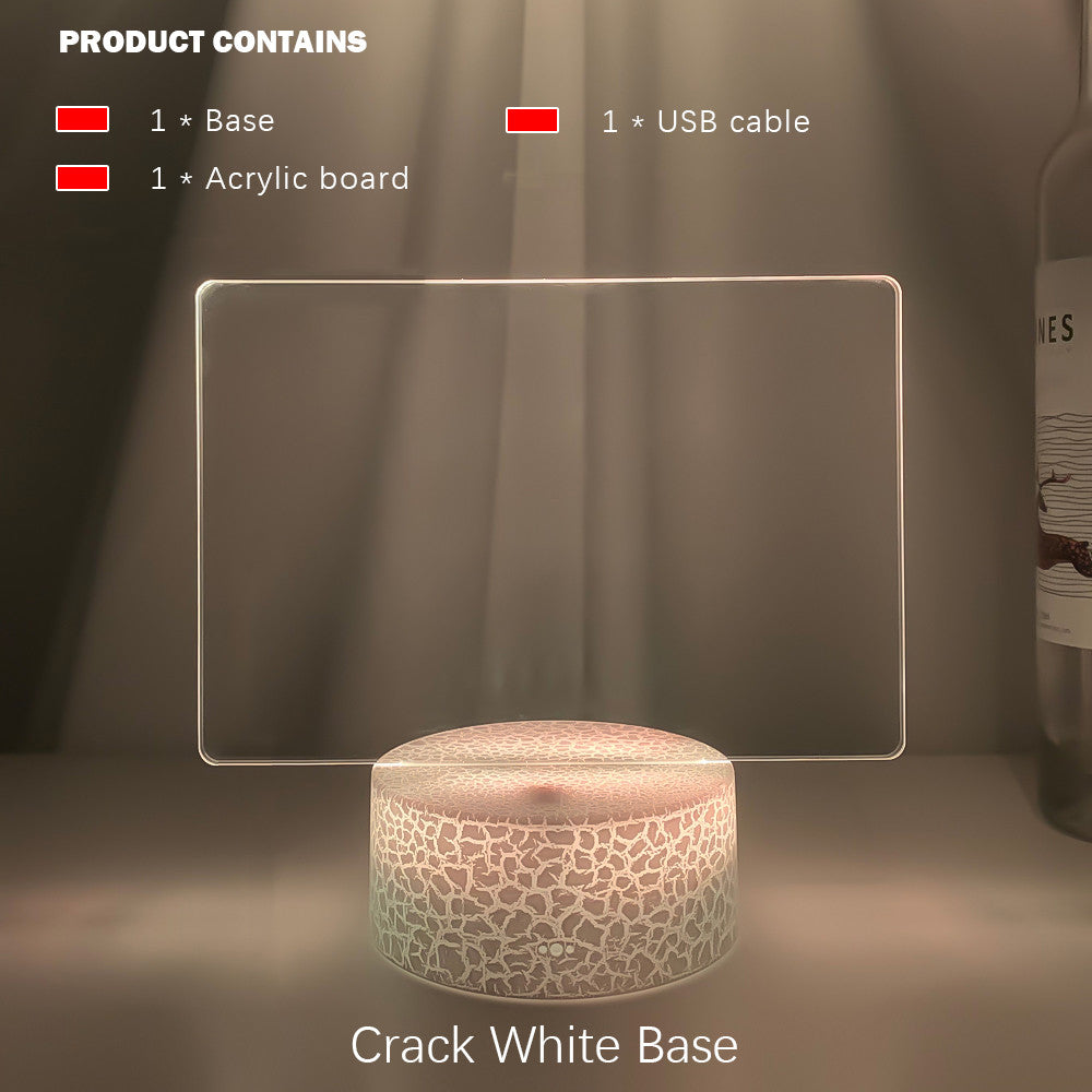 Lámpara Nocturna Re escribible | Panel de Mensajes con Luz LED