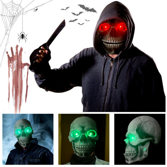 Máscara de látex con forma de calavera para Halloween, máscara de Halloween con boca móvil, máscara para matar, Cosplay, casco de cara completa, disfraz de fiesta de Halloween