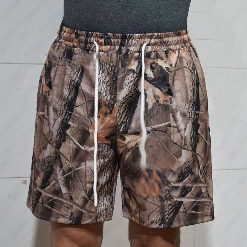 Shorts Camuflaje Casual con Cintura Ajustable | Estilo Relax