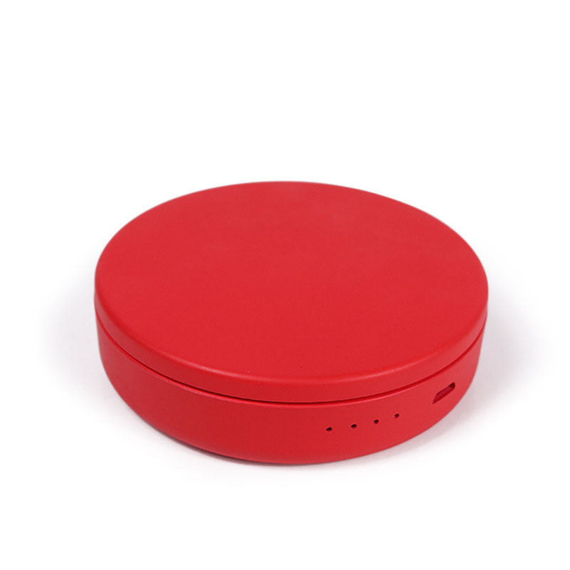 Espejo de maquillaje de doble cara con luz LED recargable