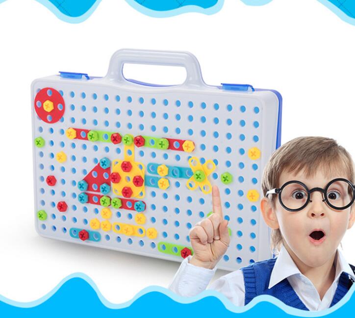 Juego de Construcción con Taladro para Niños – Creatividad con Tornillos de Colores