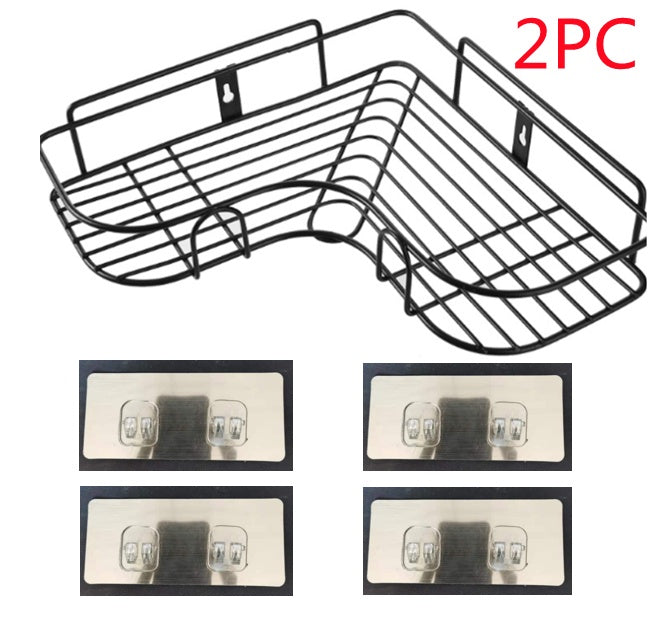 Repisa Esquinera sin Taladro | Organizador de Baño y Cocina con Succión