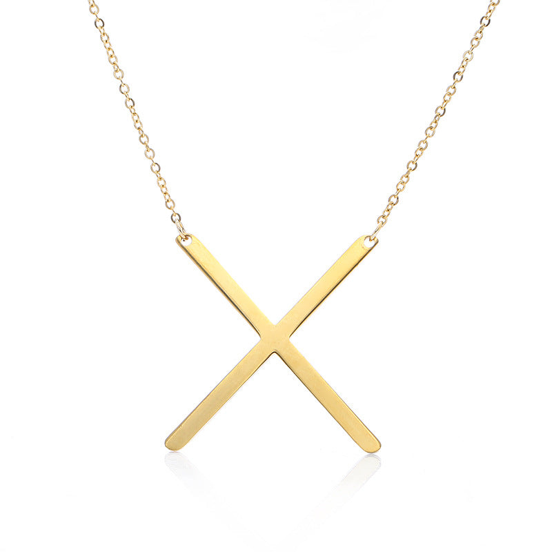 Collar Inicial Chapado en Oro Rosa | Letra Personalizada en Acero Inoxidable