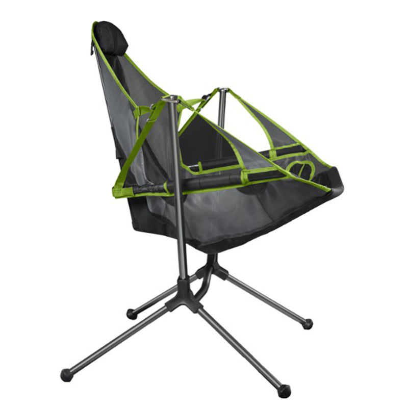 Silla Plegable para el Aire para la pesca, silla de Playa Silla de Luna con Almohada para la Pesca, para Acampar Ultralight Silla portátil (con Bolsa de Almacenamiento)