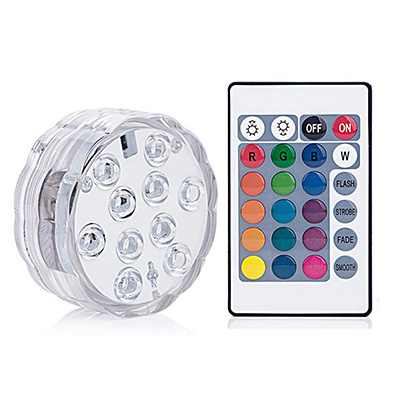 Luz LED Sumergible con Control Remoto | Iluminación Decorativa IP68