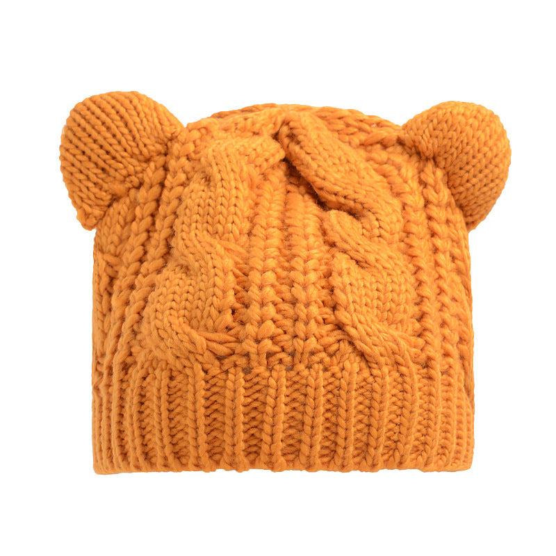 Gorro de Lana tejido con Orejitas de Gato – Estilo Cute y Abrigador Unisex