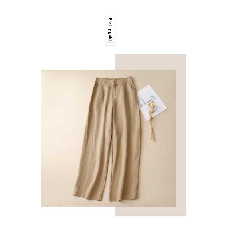 Pantalón de Lino Pierna Ancha | Ligero, Elegante y Combinable, 100% lino natural