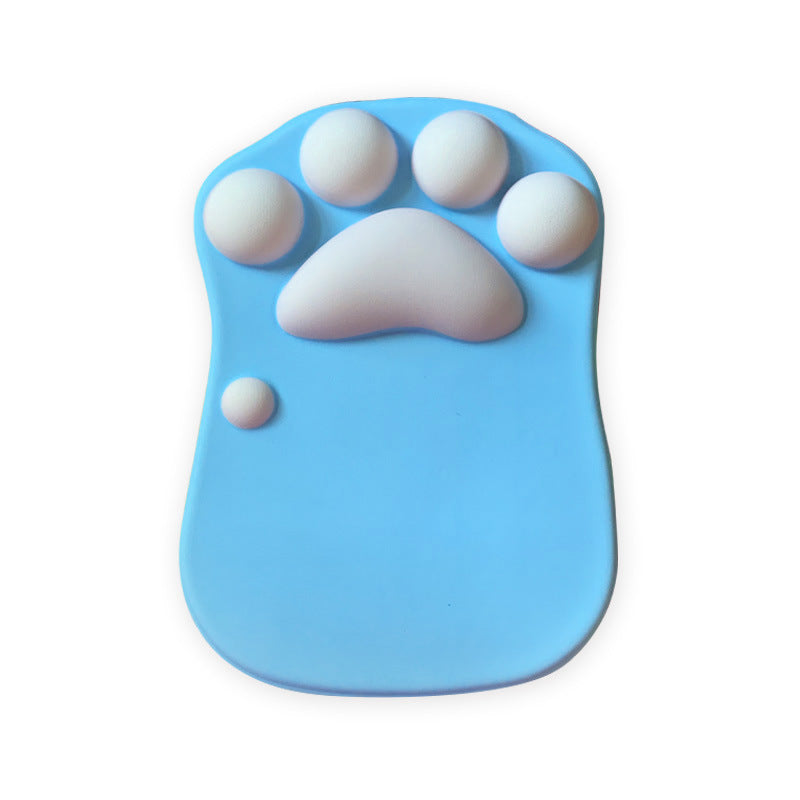 Alfombrilla de Ratón Ergonómica Pata de Gato 3D – Soporte de Muñeca de Silicona Suave