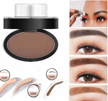 Kit de plantillas para tintar y sellar cejas en polvo, cosméticos, maquillaje profesional, resistente al agua, sellos para cejas, realzadores de cejas.