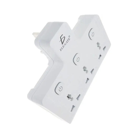 Multisocket Blanco con Sistema de Protección contra Sobrecargas 3 tomas
