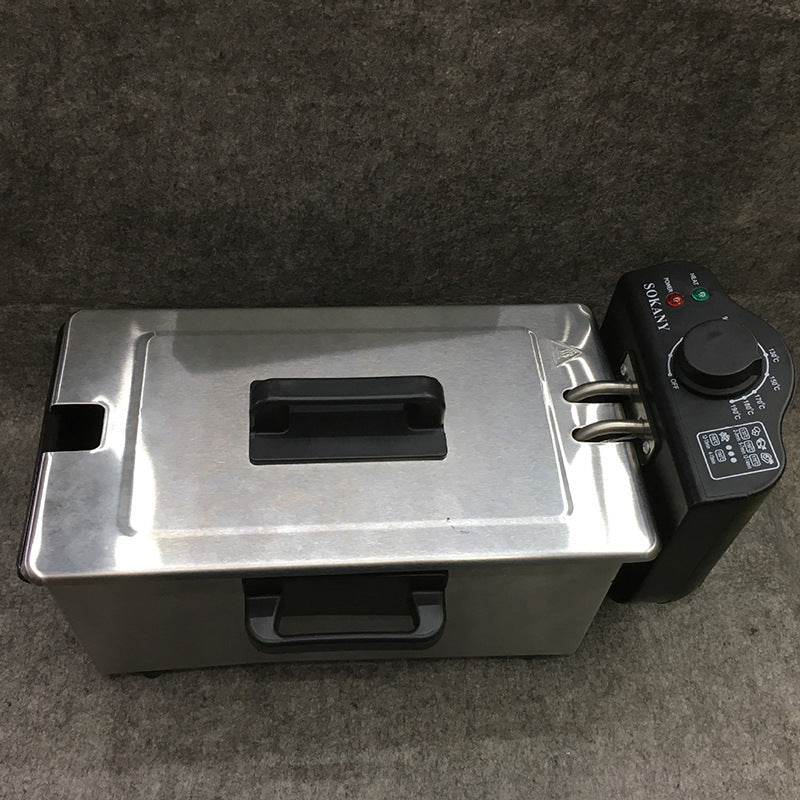Freidora Electromecánica 3L,  Freidora de Papas 3L con Recubrimiento Antiadherente
