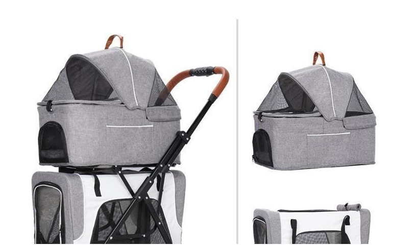 Cochecito Ligero Plegable Separable Cochecito De Viaje Para Perros Al Aire Libre