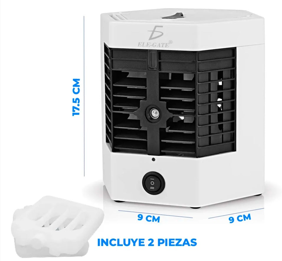 Humidificador y ventilador enfriador de aire con cable USB