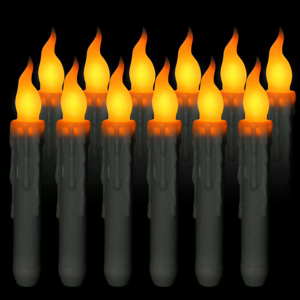 Velas Electrónicas LED con Control Remoto – Decoración Mágica para Halloween y Navidad 🕯️✨