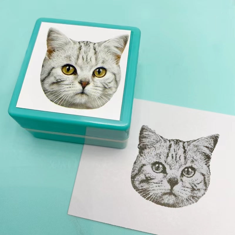 Sello con el retrato de tu mascota hecho a medida, bricolaje, figura de perro, sello personalizado, gato, perrito, capítulo de recuerdo personalizado