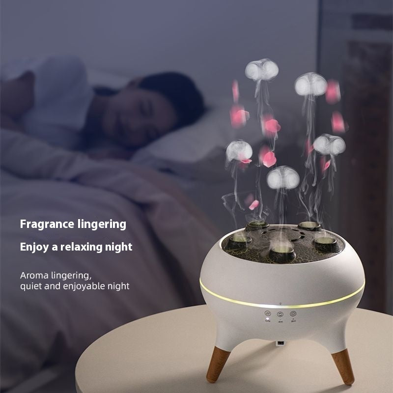 Humidificador ultrasónico inteligente de medusas para el hogar, control remoto