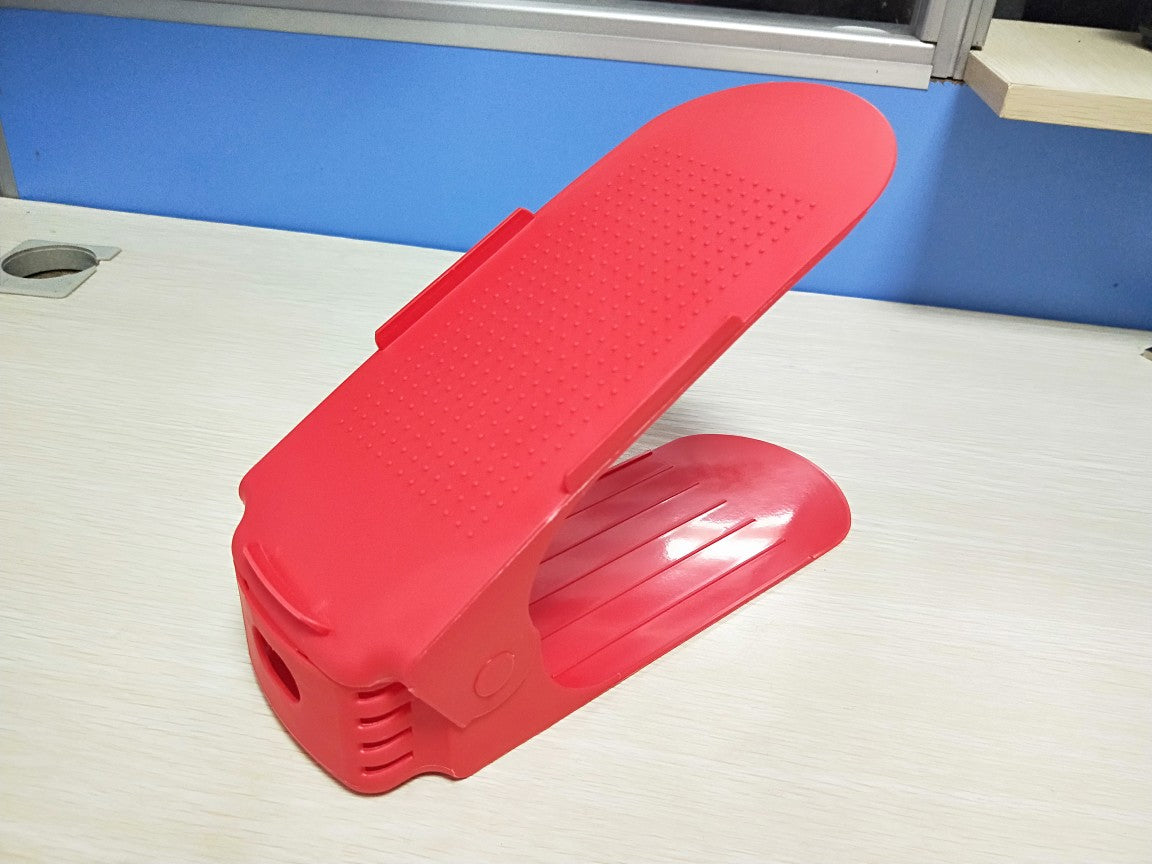 Organizador de Zapatos Doble Ajustable – Soporte de Almacenamiento Vertical ahorro 50%