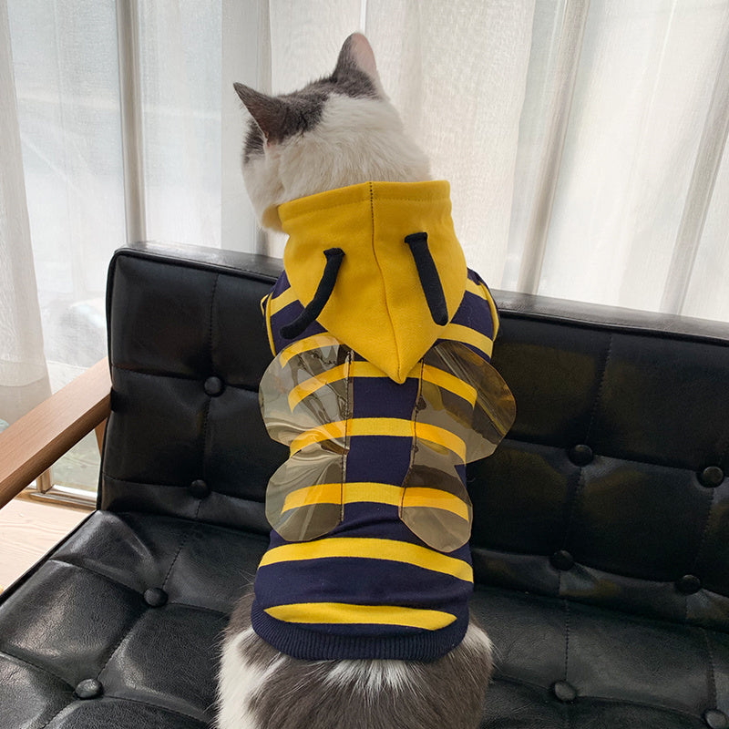 Sudadera de Invierno para Perros Estilo Abeja 🐶🐝 – Abrigo Suave y Divertido