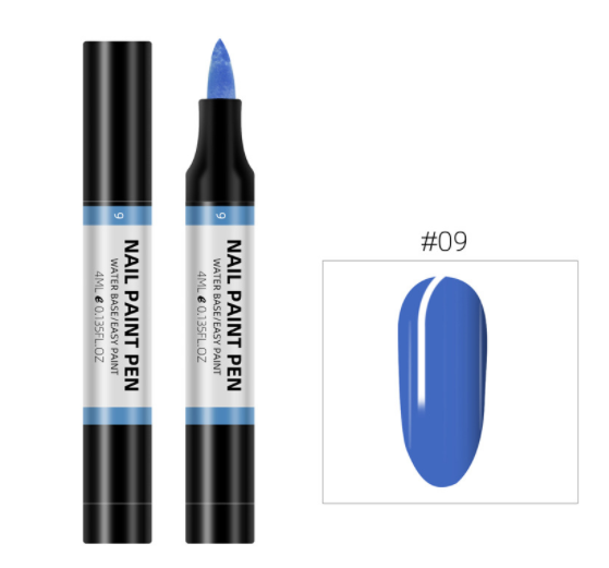 Pluma de pintura de esmalte de uñas de 24 colores, pluma de pintura 3D de flores, pluma de dibujo de punta de flor, pluma de esmalte de uñas a base de agua