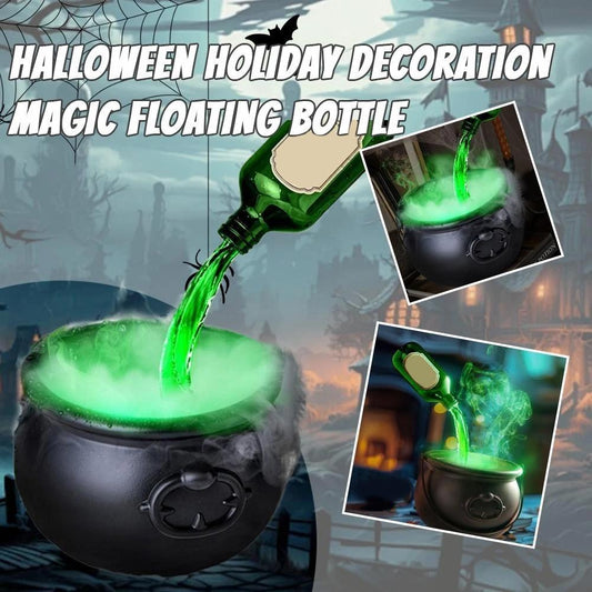 Caldero Hechicero Flotante con Botella Mágica y Niebla Verde – kit completo