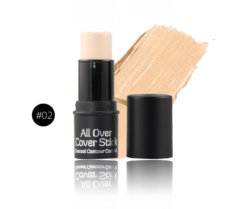 Base Correctora facial hidratante de tres colores que cubre espinillas pecas ojeras