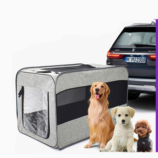 Bolsa de viaje para PERROS, bolsa portátil para mascotas, bolsa de tela plegable para mascotas, bolsa de transporte de viaje para jaula para mascotas con cremalleras de seguridad de bloqueo