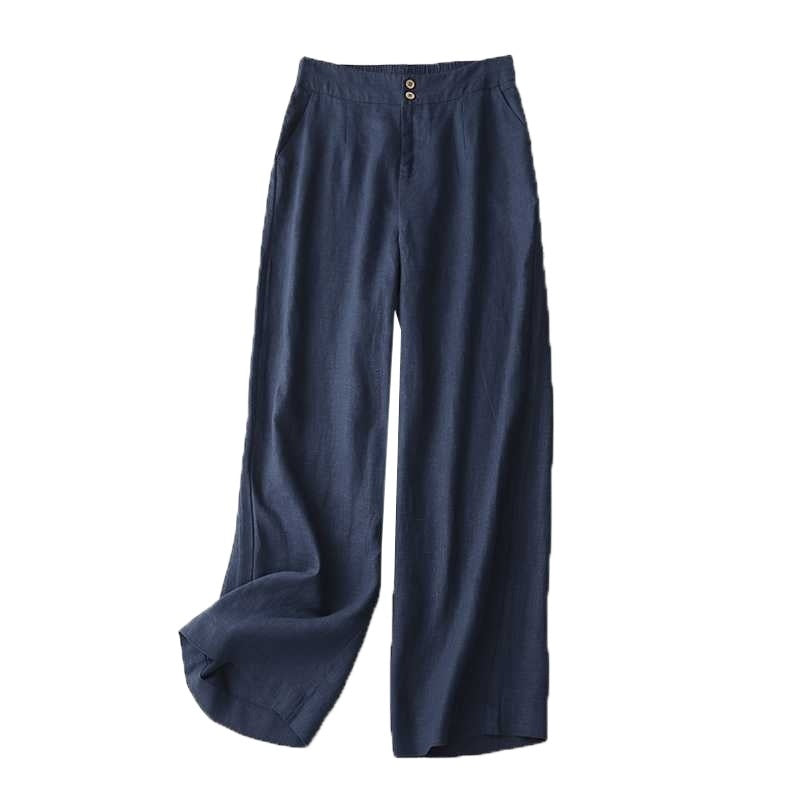 Pantalón de Lino Pierna Ancha | Ligero, Elegante y Combinable, 100% lino natural