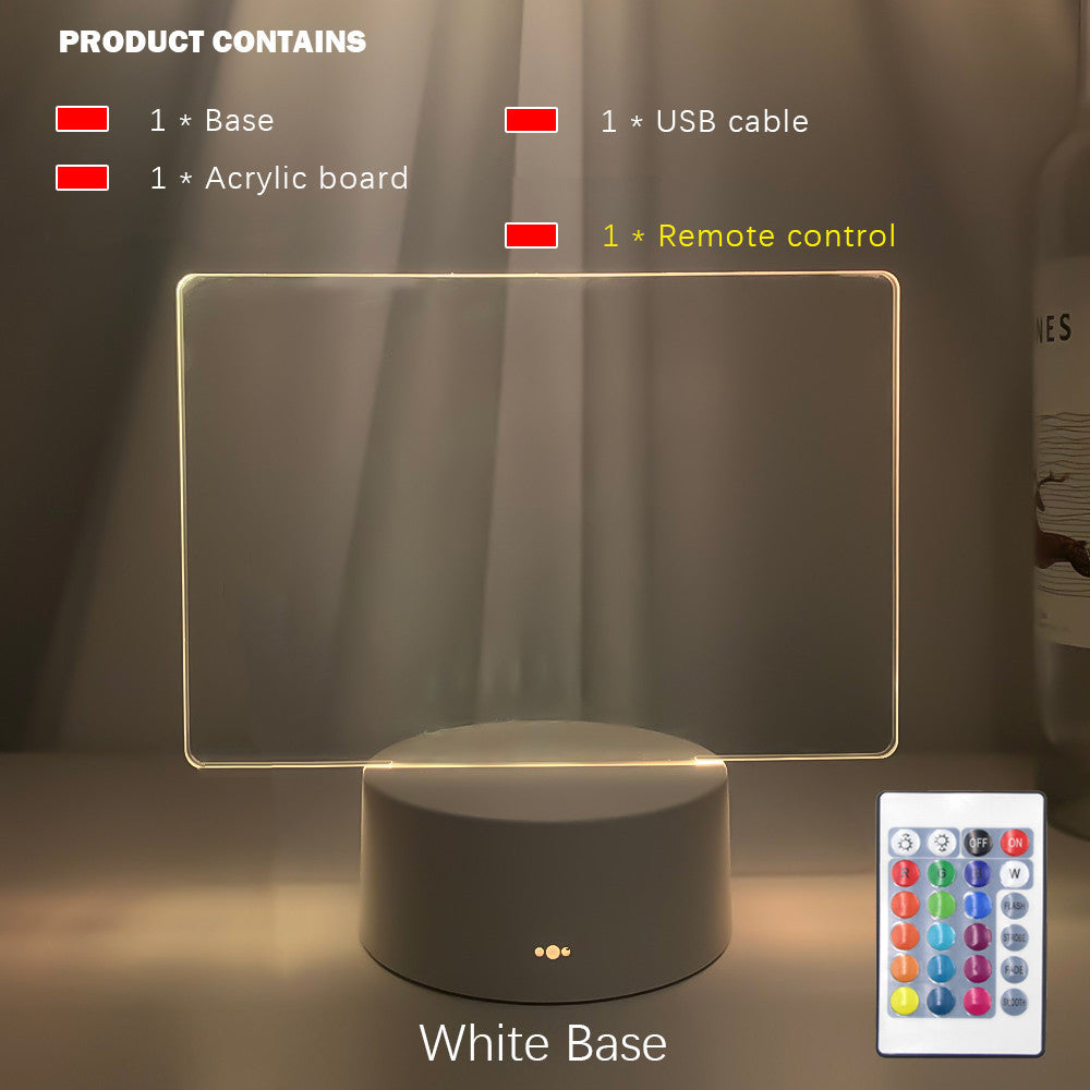 Lámpara Nocturna Re escribible | Panel de Mensajes con Luz LED