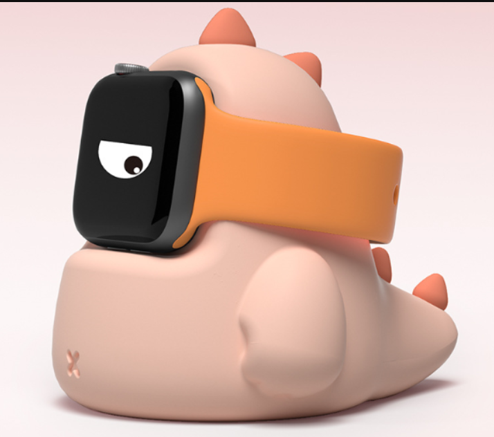 Cargador de reloj para marca Apple, Dinosaurio adorable y cómodo para Apple Watch