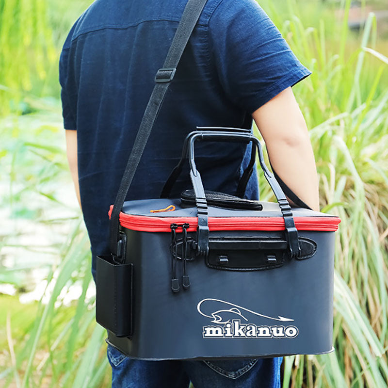 Bolsa de pesca portátil EVA, caja de pesca gruesa plegable, tanque, cubo, aparejos de pesca para acampar,