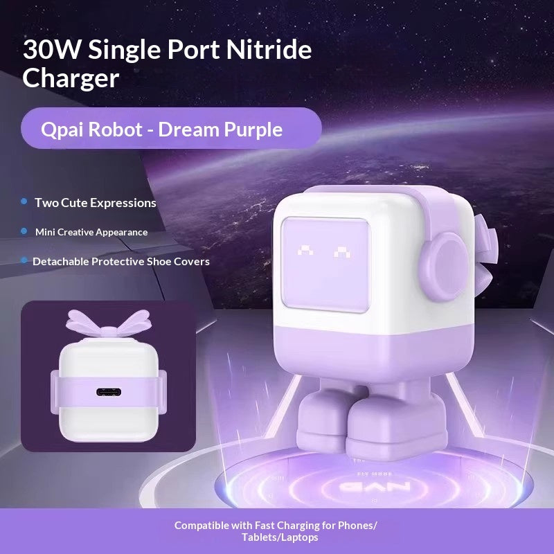 Cargador Rápido GaN 30W USB-C | Tecnología Inteligente y Compacta, velocidad