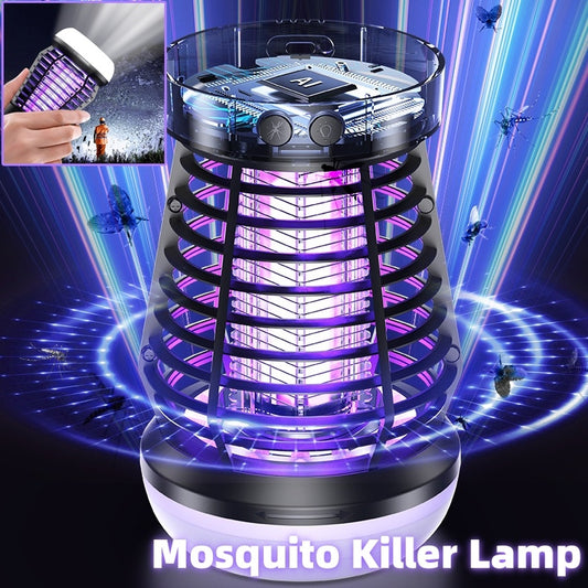 🦟 Lámpara Mata Mosquitos Recargable USB 2 en 1 – Luz Nocturna y Trampa Eléctrica