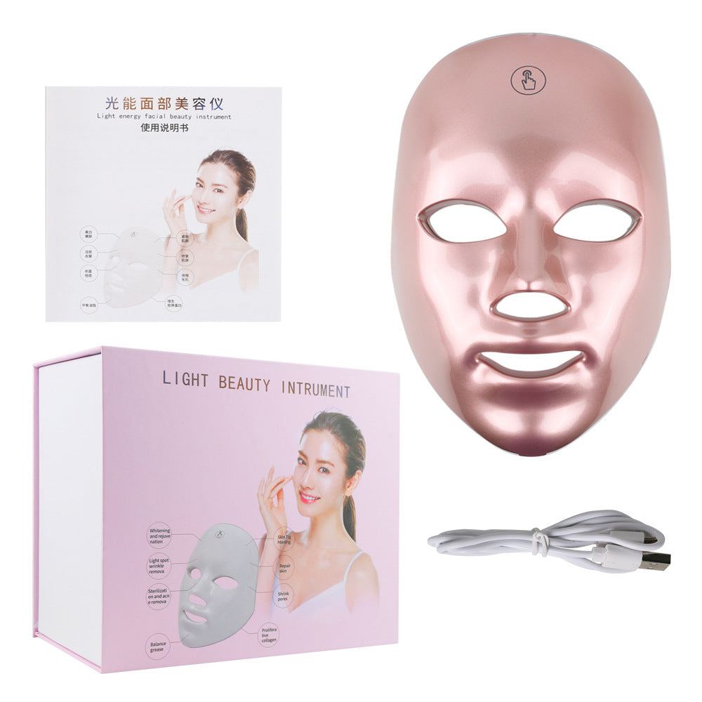Máscara LED 7 Colores | Spa Facial Inteligente en tu Hogar