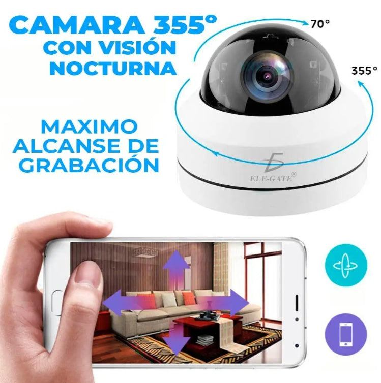 Cámara de vigilancia de 4 MP con zoom 4X y salida PoE