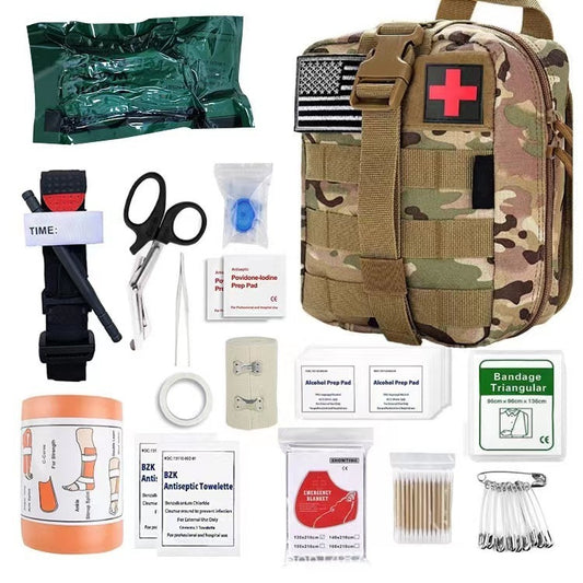KIT SOS, Botiquín de primeros auxilios para supervivencia en viajes al aire libre