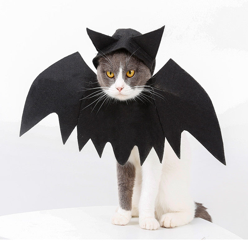 Alas de murciélago mascota de Halloween, Disfraz para GATOS Y PERROS pequeños! pura diversión con ellos que también son familia!