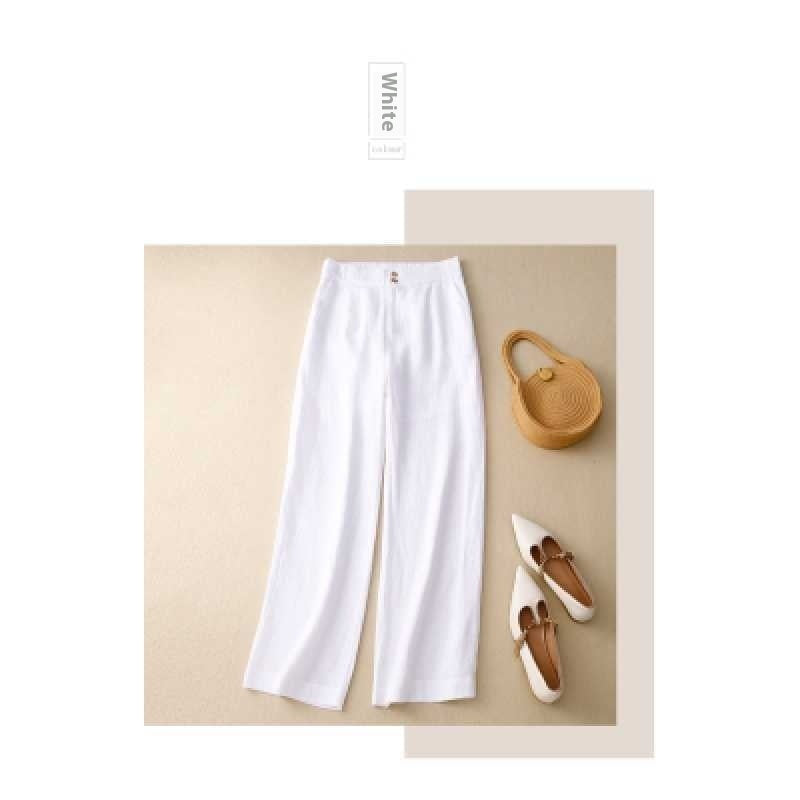 Pantalón de Lino Pierna Ancha | Ligero, Elegante y Combinable, 100% lino natural