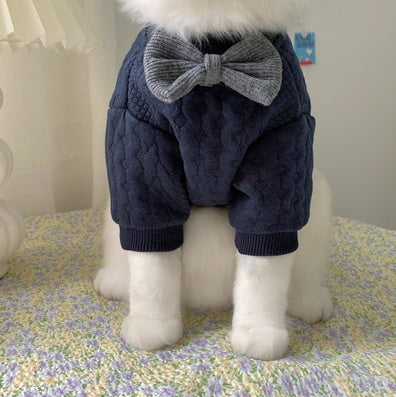 Ropa Casual Azul Oscuro para Mascotas – Abrigadora y Adorable 🐾💙