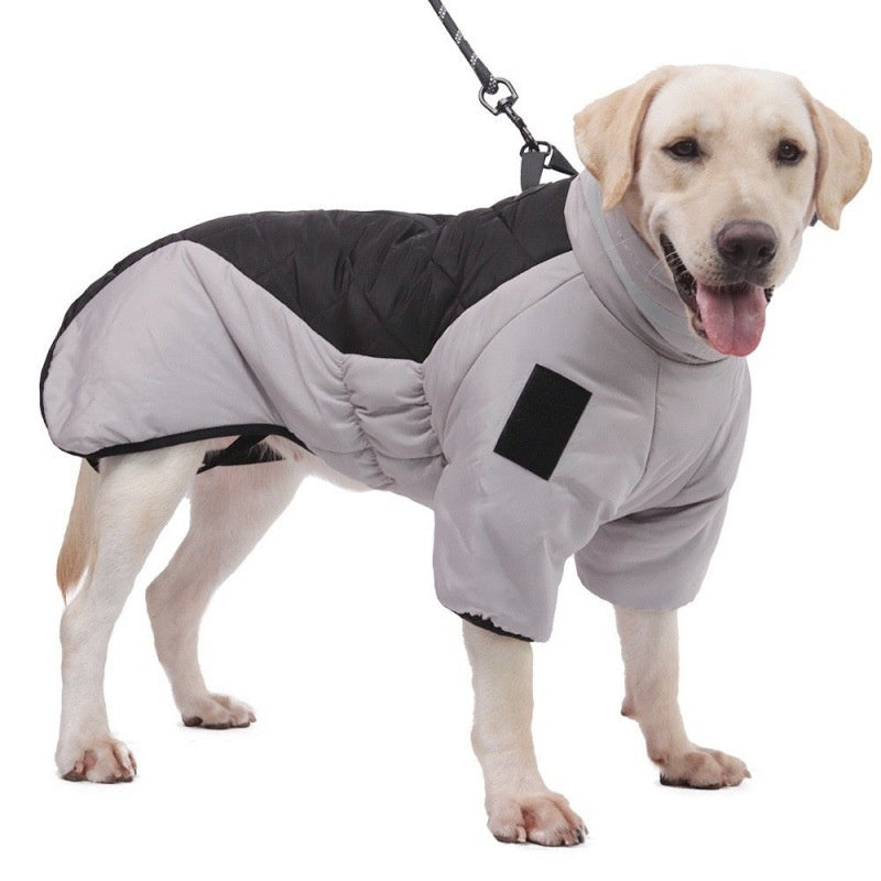 Nuevo abrigo de invierno para perros grandes, ropa impermeable para mascotas para perros medianos y grandes, chaleco grueso cálido para perros, chaqueta Labrador personalizada