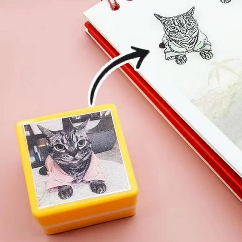 Sello con el retrato de tu mascota hecho a medida, bricolaje, figura de perro, sello personalizado, gato, perrito, capítulo de recuerdo personalizado