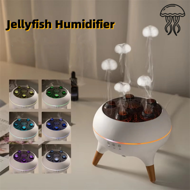 Humidificador ultrasónico inteligente de medusas para el hogar, control remoto
