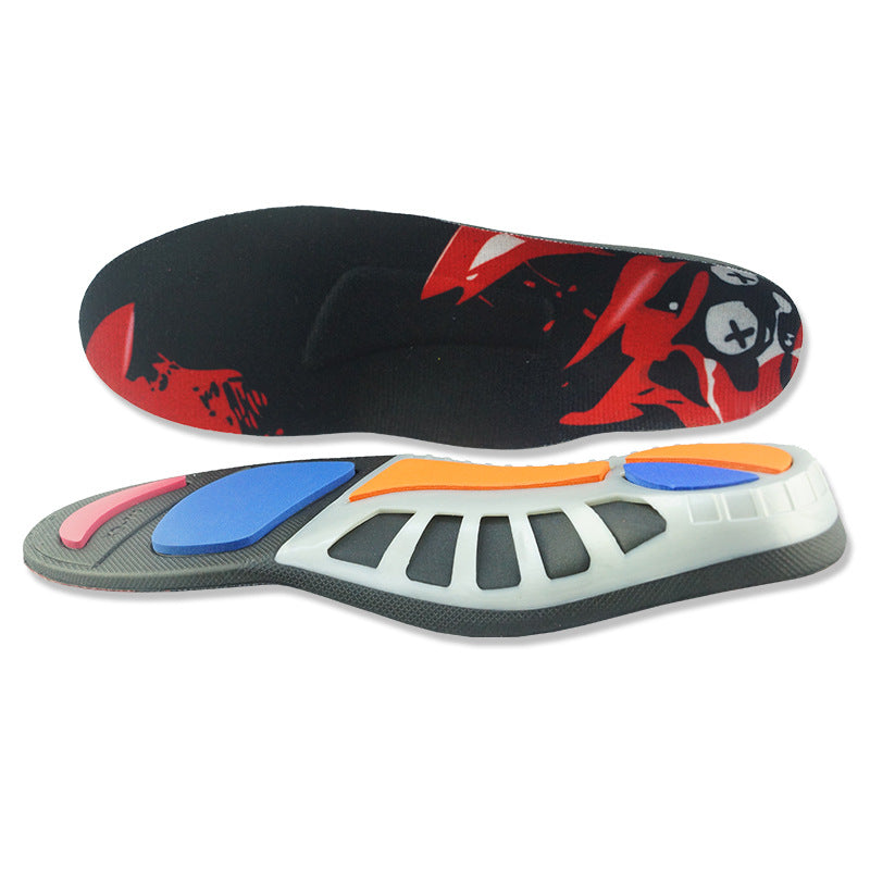 Inner And Outer Eight-character High Elastic Buffer Shock-absorbing Insole