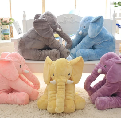 Almohada con Relleno De Elefante Para Dormir Confort Para Bebé 100% algodón de máxima calidad