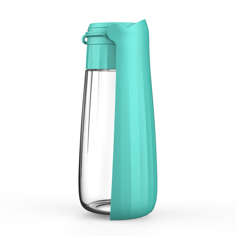 Taza de agua para mascotas, botella de agua plegable portátil para exteriores, 550ml, gran capacidad, botella para beber para perros de tamaño mediano a grande