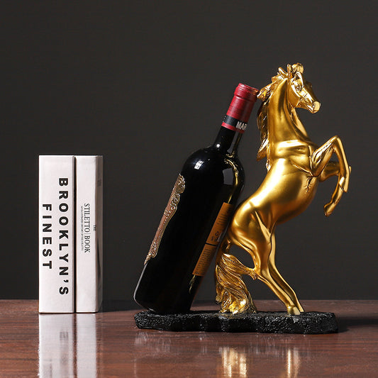 Soporte para botella de vino con diseño de Caballo, hermoso diseño para regalar