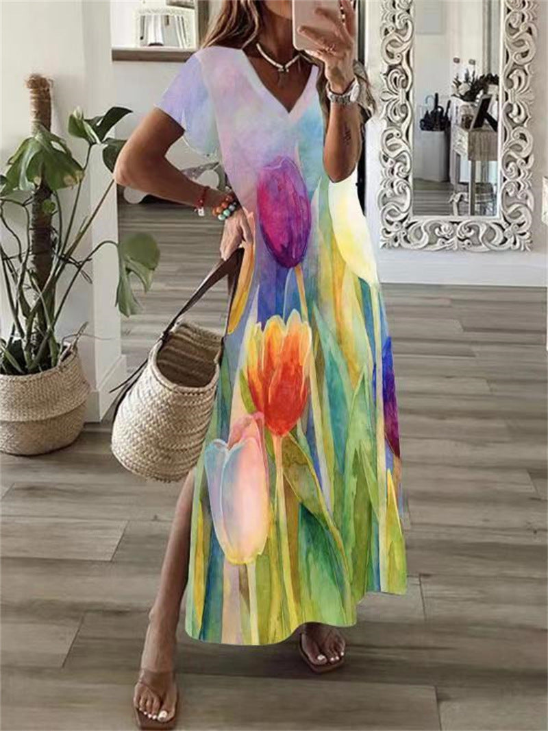 Vestido casual de playa para mujer