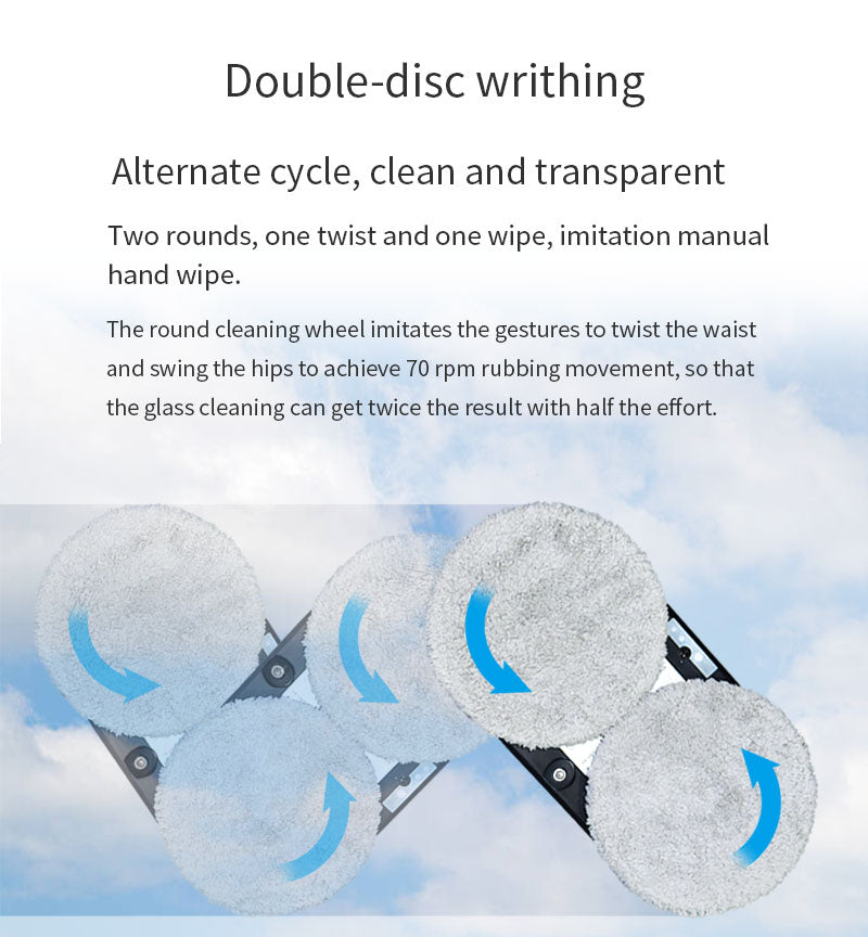 Robot Limpiavidrios Inteligente con Rociado Automático | Limpieza Segura y Precisa