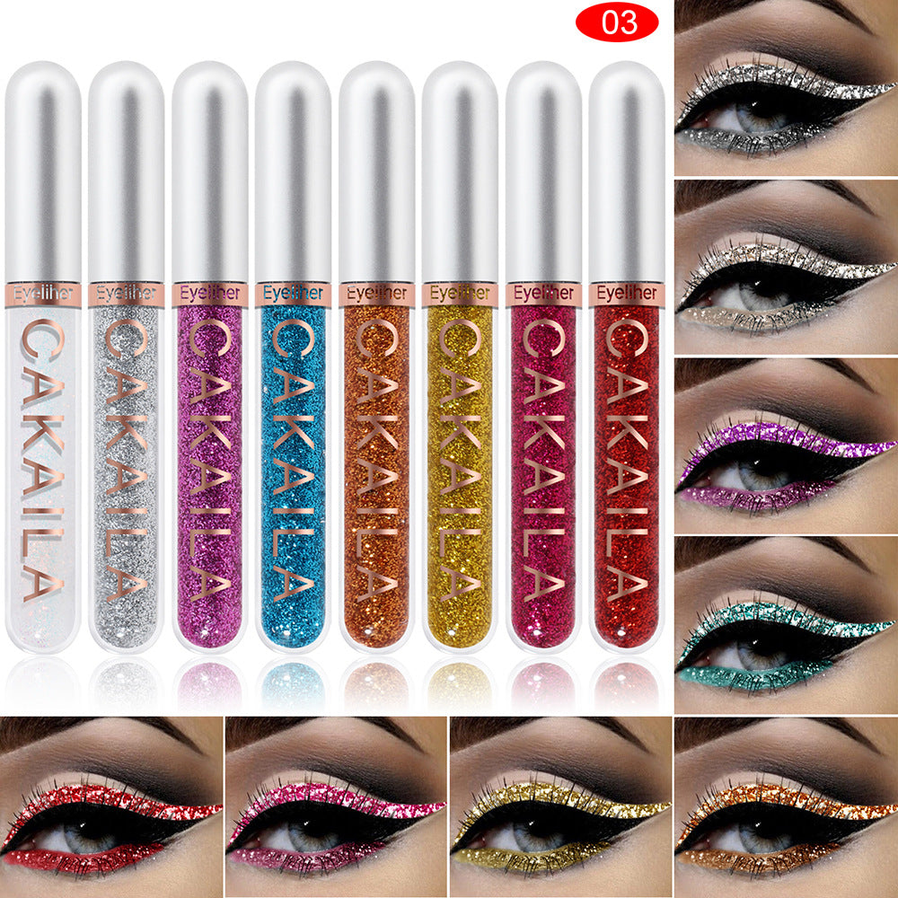 Delineador de ojos líquido de colores, 8 uds. Delineadores de colores para Ojos Delineador, blanco, azul, morado, delineador de ojos líquido para fiesta, festival, impermeable, de larga duración, secado rápido, kit de maquillaje de ojos